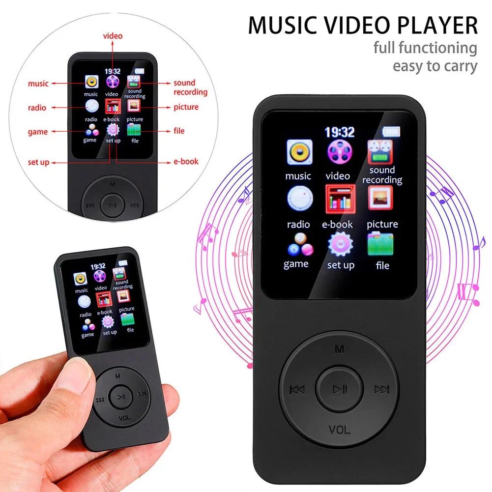 MP3 MP4 Bluetooth-Compatible5.0  ÷̾, ޴ HiFi  ÷̾,  å, FM , 